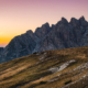 Sonnenuntergang in den Sextener Dolomiten