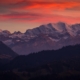Alpenglühen im Berner Oberland