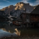 Morgenstimmung und erstes Licht am Pragser Wildsee (Lago di Braies)