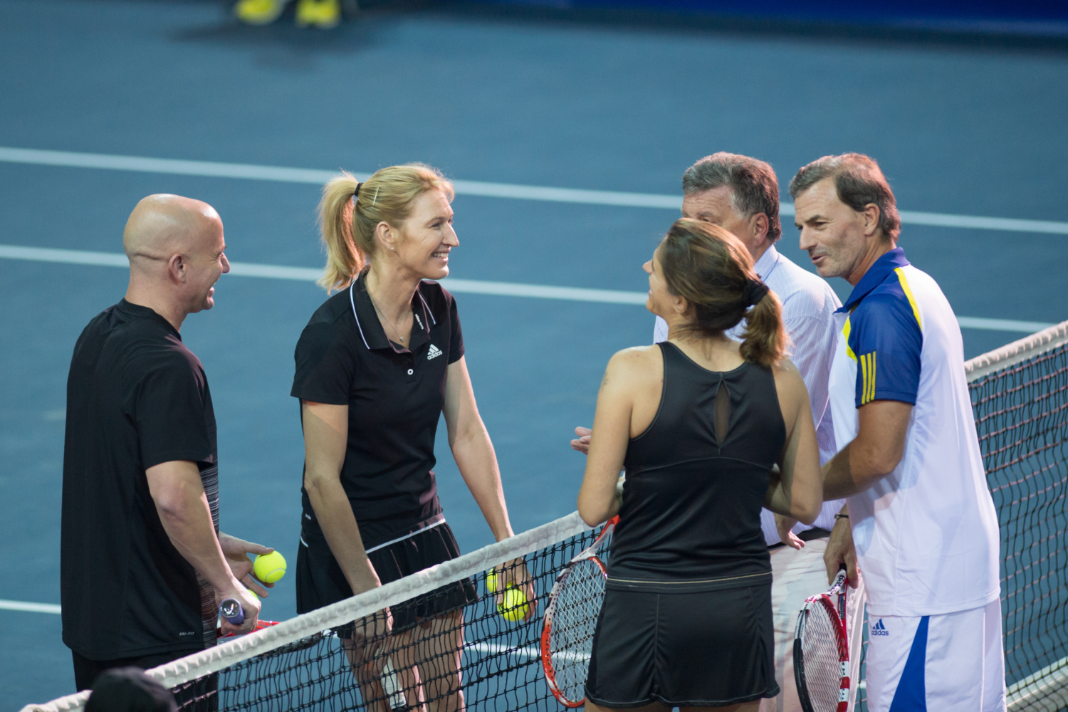 Steffi Graf und Andre Agassi beim Stars on court 2013
