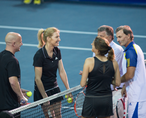 Steffi Graf und Andre Agassi beim Stars on court 2013