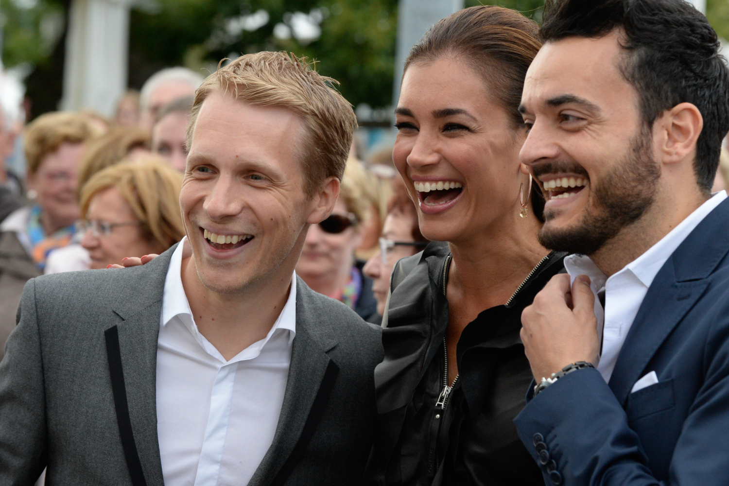 Oliver Pocher, Ina Jana und Giovanni Zarella beim CHIO in Aachen 2013
